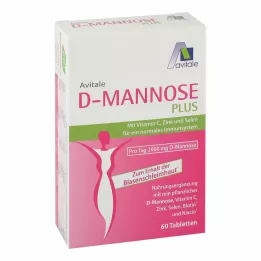 D-MANNOSE PLUS 2000 mg tablety s vitamíny a minerály, 60 ks