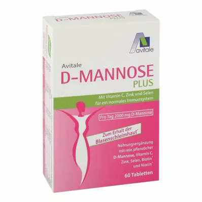 D-MANNOSE PLUS 2000 mg tablety s vitamíny a minerály, 60 ks