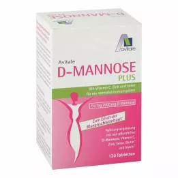 D-MANNOSE PLUS 2000 mg tablety s vitamíny a minerály, 120 ks