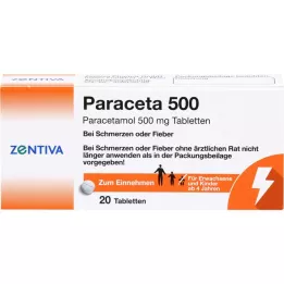 PARACETA 500 tablet, 20 ks