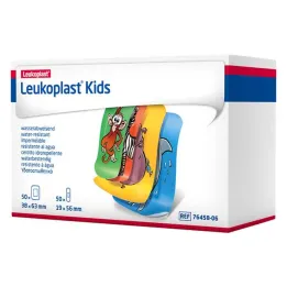 Dětské proužky Leukoplast 38x63mm / 19x56mm 50 kusů každý, 100 kusů každý