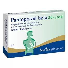 PANTOPRAZOL beta 20 mg kyselé gastrorezistentní tablety, 10 ks