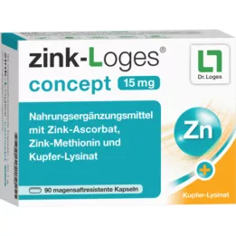 ZINK-LOGES Koncept 15 mg žaludeční saftres.kapselln, 90 ks