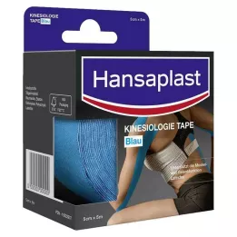 HANSAPLAST Sportovní kineziologický tejp 5 cmx5 m modrý, 1 kus