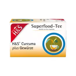 H&amp;S CURCUMA plus koření filtrační sáček, 20x1,5 g