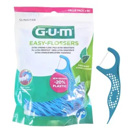 GUM Dentální nit Easy-Flossers vč. držák, 90 kusů