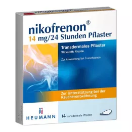 NIKOFRENON 14 mg/24 hodin transdermální náplast, 14 ks