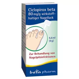 CICLOPIROX beta 80 mg/g aktivní složka lak na nehty, 6,6 ml