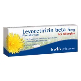 Levocetirizin beta 5 mg potahované tablety (6 kusů)