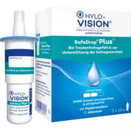 HYLO-VISION SafeDrop plus oční kapky, 2x10 ml