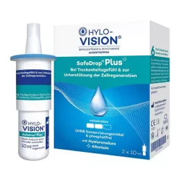 HYLO-VISION SafeDrop Plus oční kapky, 2X10 ml