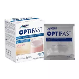 OPTIFAST Nápoj jahodový prášek, 8X55 g