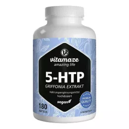 5-HTP 200 mg Griffonia extrakt vysokodávkových veganských kapslí, 180 ks
