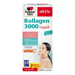 DOPPELHERZ Kolagenové 3000 tekuté tyčinky, 14 ks