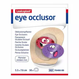 LEUKOPLAST Oční oklusor 5,5 cmx7,6 cm, 30 ks