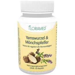 Květované kapsle Yam Root & Monks Pepper (60 ks)
