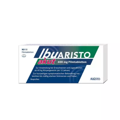 IBUARISTO akut 400 mg potahované tablety, 50 ks IBUARISTO akut 400 mg potahované tablety, 50 ks