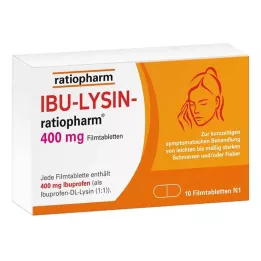 IBU-LYSIN-ratiopharm 400 mg potahované tablety, 10 ks