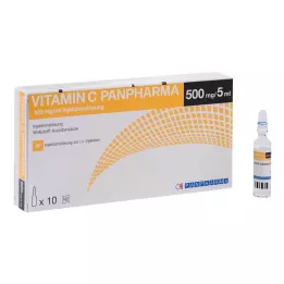 VITAMIN C PANPHARMA 100 mg/ml injekční roztok, 10X5 ml