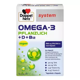 DOPPELHERZ Kapsle s rostlinným systémem Omega-3, 120 ks