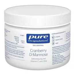 PURE ENCAPSULATIONS Brusinkový prášek z D-manózy, 37 g