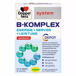 DOPPELHERZ Tablety systému B-komplex, 60 ks