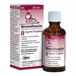 BROMHEXIN Hermes Arzneimittel 8 mg/ml kapky, 30 ml