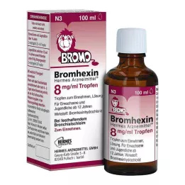 BROMHEXIN Hermes Arzneimittel 8 mg/ml kapky, 100 ml