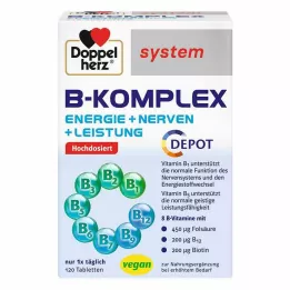DOPPELHERZ Tablety systému B-komplex, 120 ks