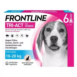 FRONTLINE Tri-Act roztok na špinění pro psy 10-20kg, 6 ks