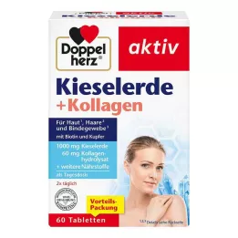 DOPPELHERZ Tablety oxidu křemičitého+kolagenu, 60 ks
