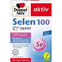 DOPPELHERZ Selen 100 2 fáze depotních tablet, 45 ks
