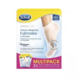 SCHOLL Intenzivní vyživující maska na nohy v ponožkách, 3X2 ks
