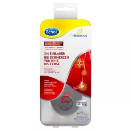 SCHOLL 3/4 vloží patu a bolest 37-39,5, 1x2 ks