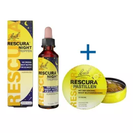 BACHBLÜTEN Original Rescura Night Drops bez alkoholu, 20 ml
