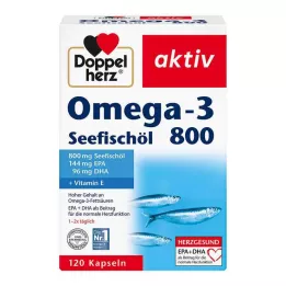 DOPPELHERZ Omega-3 olej z mořských ryb 800 aktivních kapslí, 120 ks