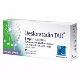 DESLORATADIN TAD 5 mg potahované tablety, 20 ks