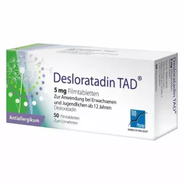 DESLORATADIN TAD 5 mg potahované tablety, 50 ks