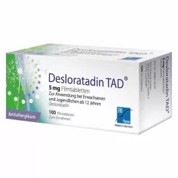 DESLORATADIN TAD 5 mg potahované tablety, 100 ks