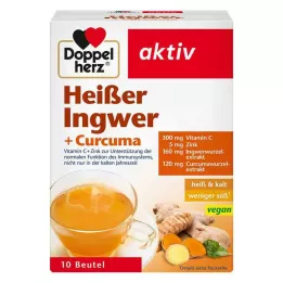 DOPPELHERZ sáčky horký zázvor+kurkuma, 10 ks