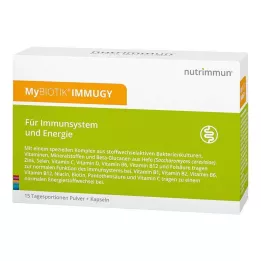 MYBIOTIK IMMUGY Kombinované balení 15x2 g+30 kapslí, 1 ks