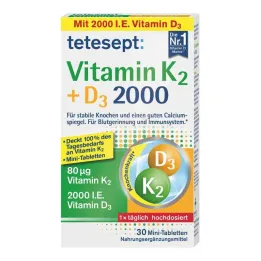 Tetesept Vitamin K2+D3 2000 tablet (30 kusů)