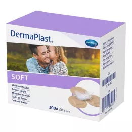 DERMAPLAST SOFT Bodová omítka kulatá 22 mm, 200 ks
