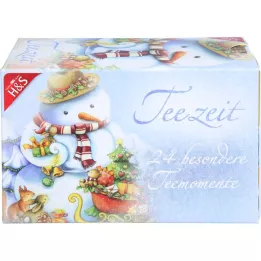 H&amp;S Tee Adventní kalendář Sněhulák filtrační taška, 24 ks