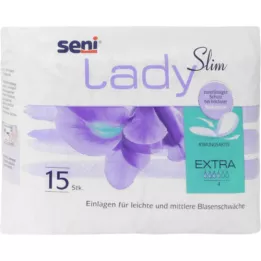SENI Lady Slim Inkontinence Insert Extra, 15 ks