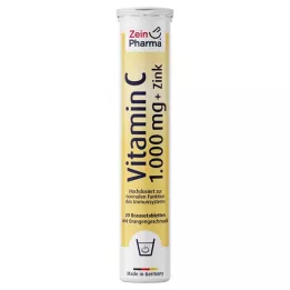 VITAMIN C 1000 mg+Zinek šumivé tablety, 20 ks