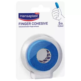 HANSAPLAST Obvaz na prsty samolepicí 2,5 cm x 5 m modrý, 1 kus