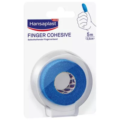 HANSAPLAST Obvaz na prsty samolepicí 2,5 cm x 5 m modrý, 1 kus