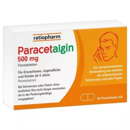 PARACETALGIN 500 mg potahované tablety, 20 ks