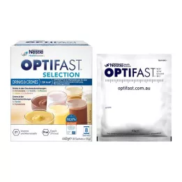 OPTIFAST Výběr nápojů &amp; Krémy v prášku, 8X55 g